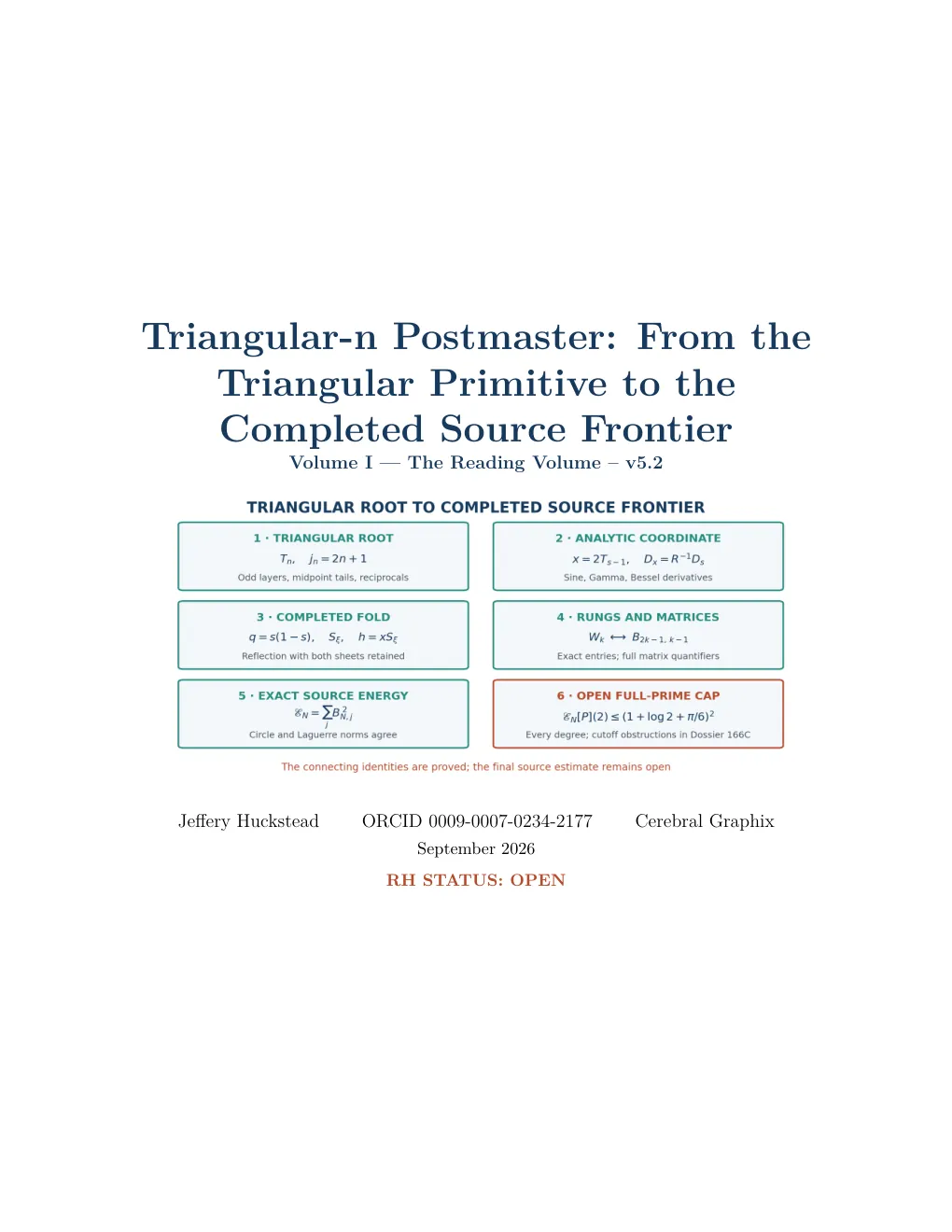 Cover of Triangular-n Postmaster, Reading Volume v5.2; RH status open